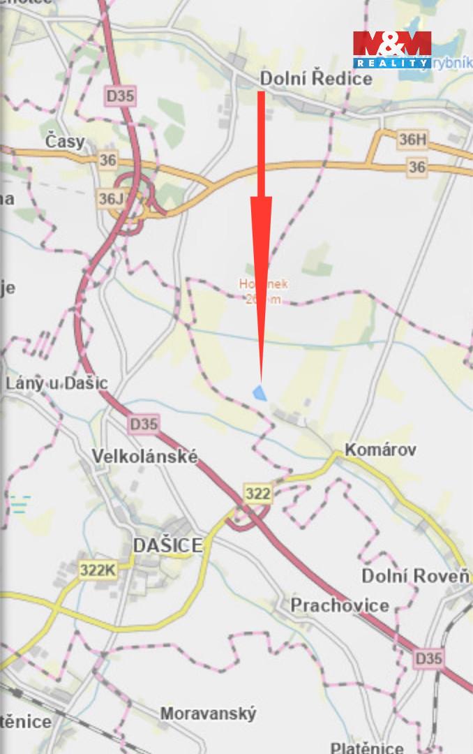 Prodej zemědělské půdy Dolní Roveň 965 000 Kč, foto 4