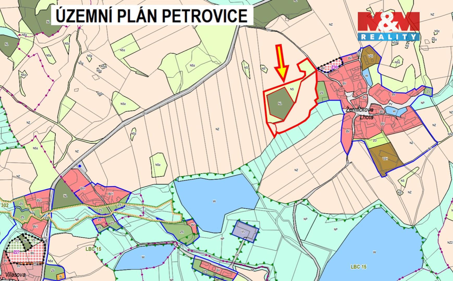 Prodej zemědělské půdy Petrovice 1 130 000 Kč, foto 7