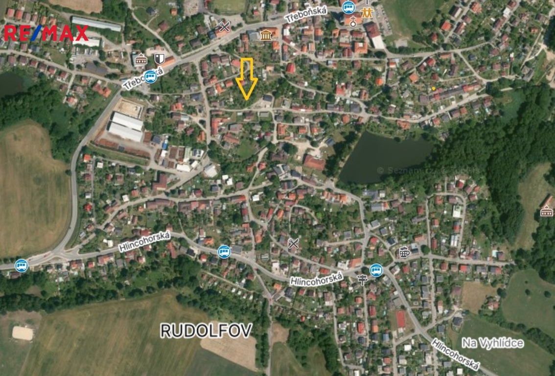 mapa umístění v obci