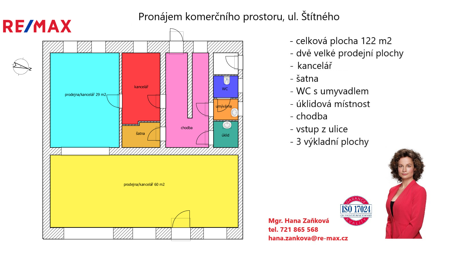plánek prostor
