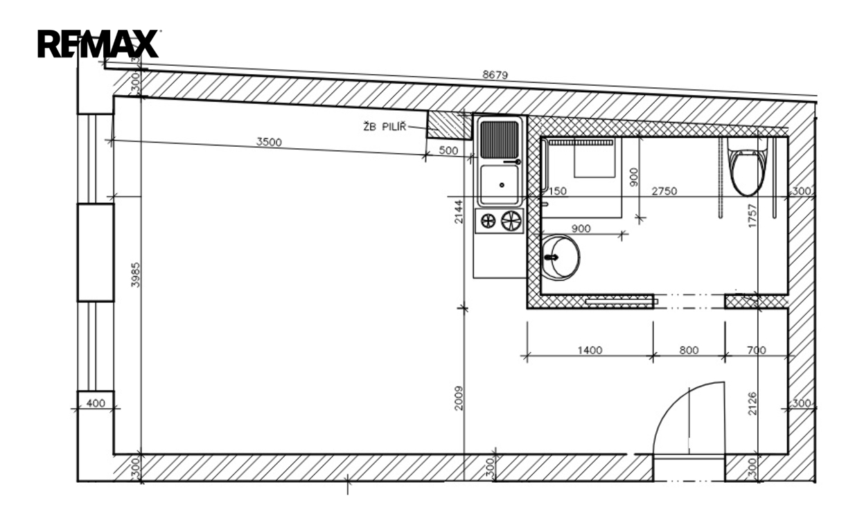 Orientační půdorys bytu