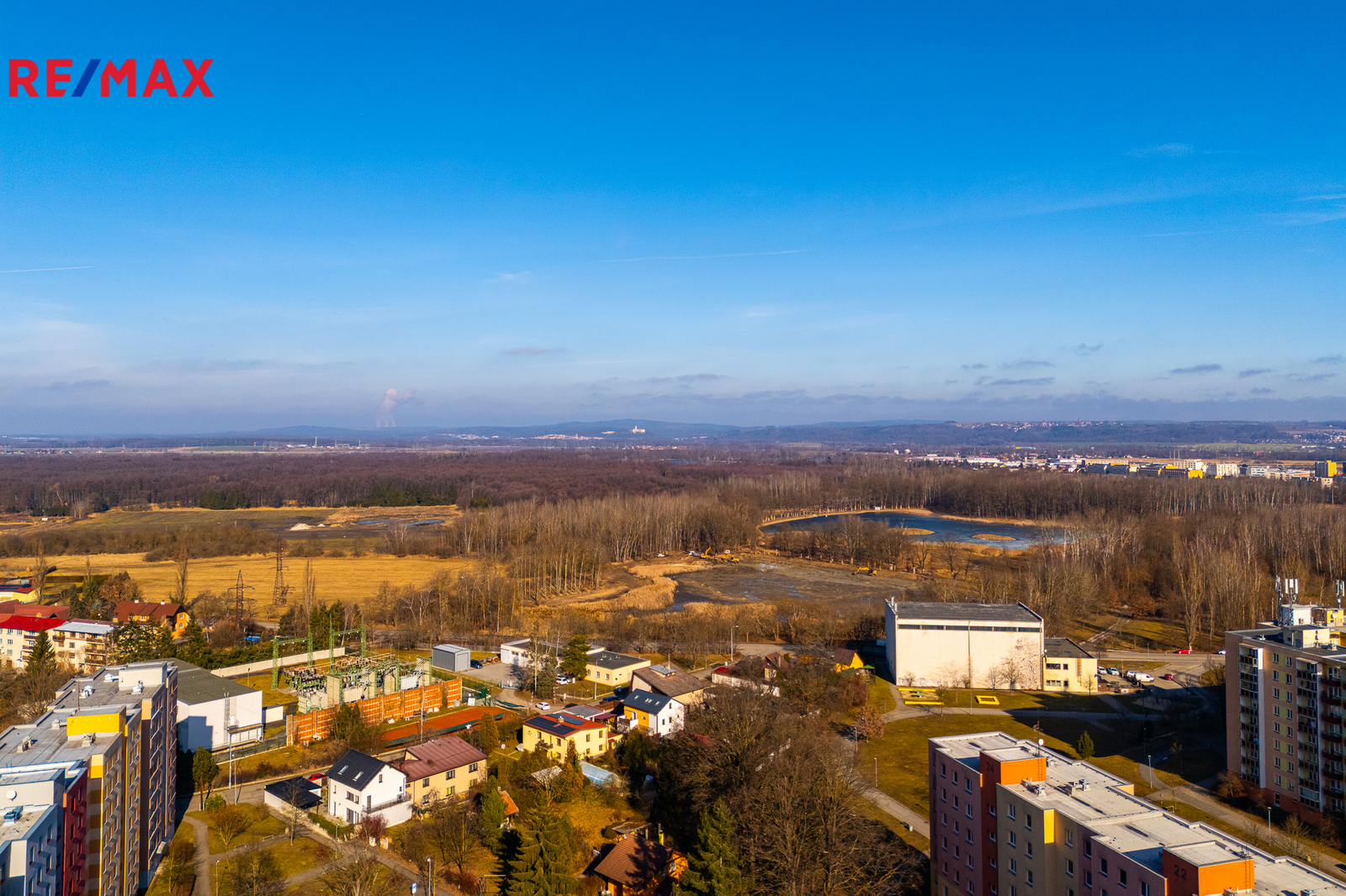 Pohled na Vrbenské rybníky