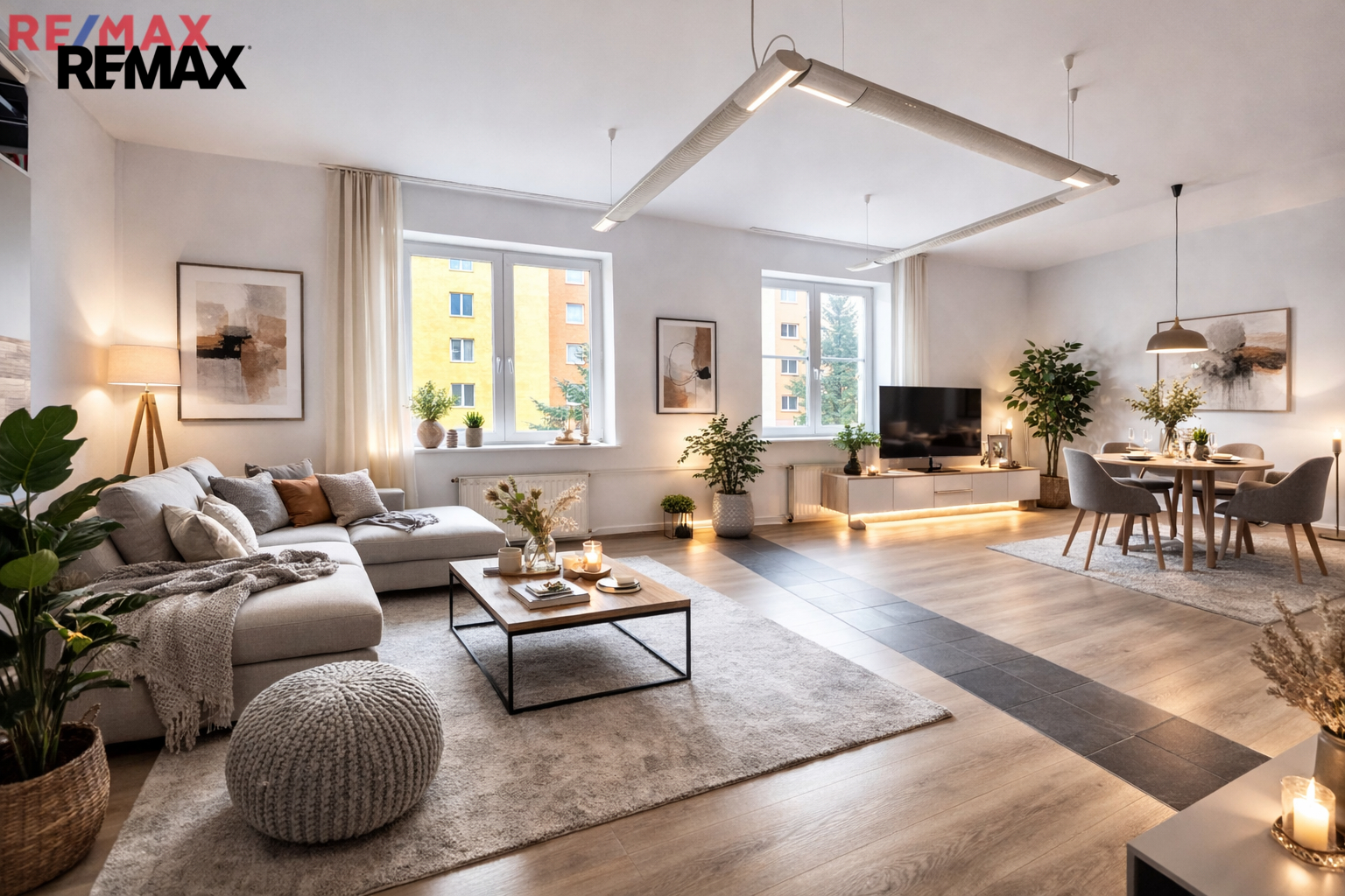 Vizualizace obývací pokoj