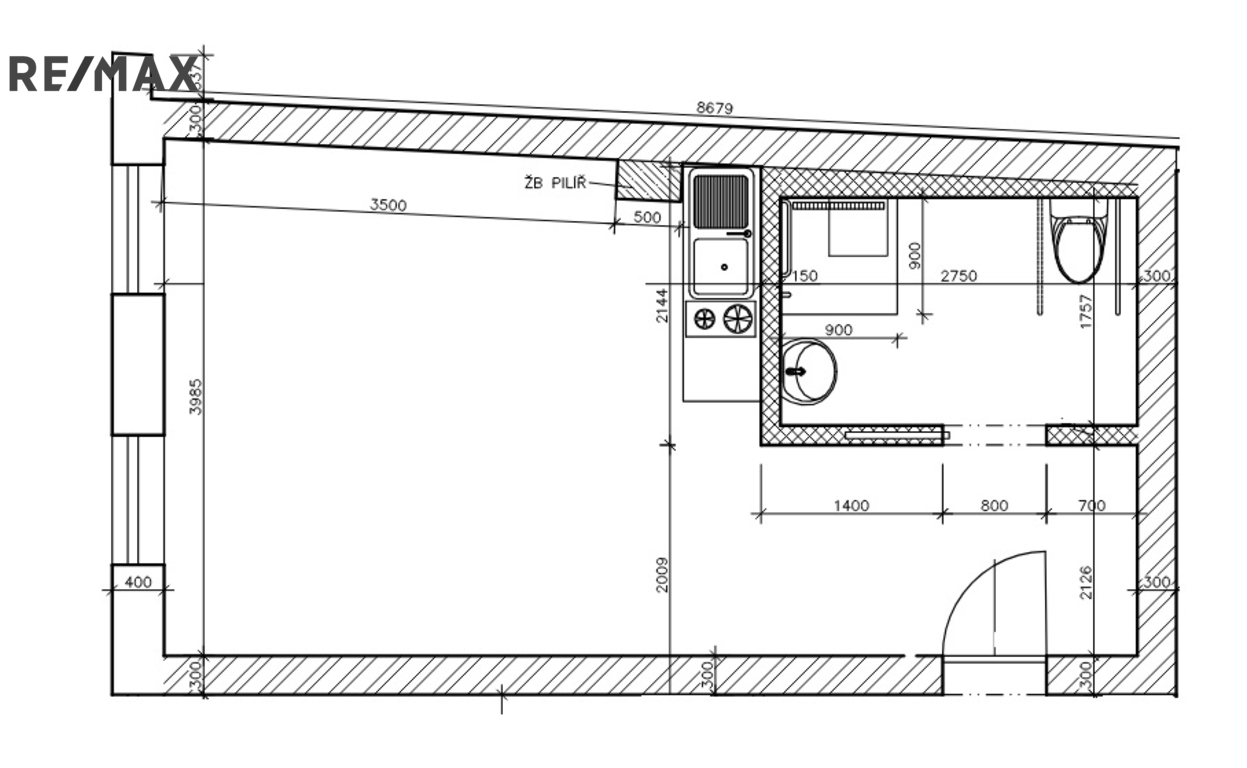 Orientační půdorys bytu
