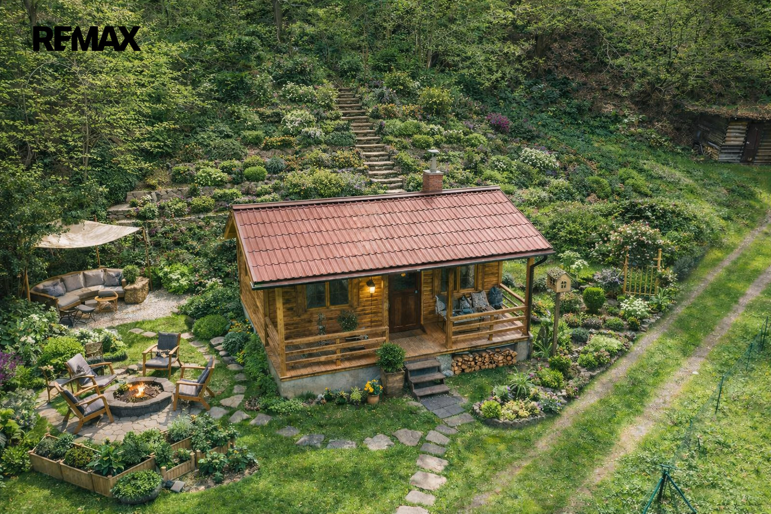 Vizualizace exteriér+zahrada