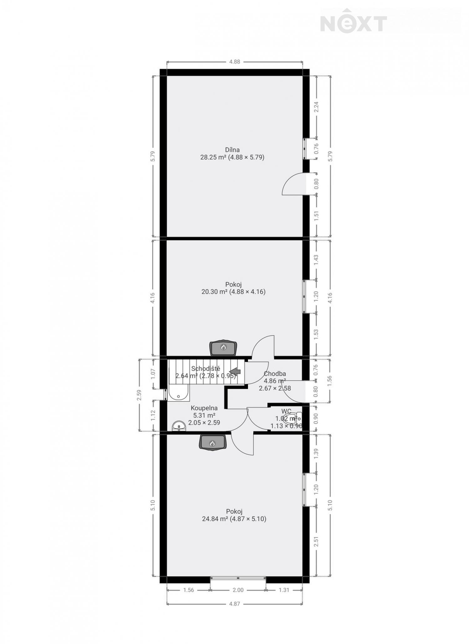 Prodej rodinného domu, 56 m² Zvěstovice (okres Havlíčkův Brod), obrázek 10