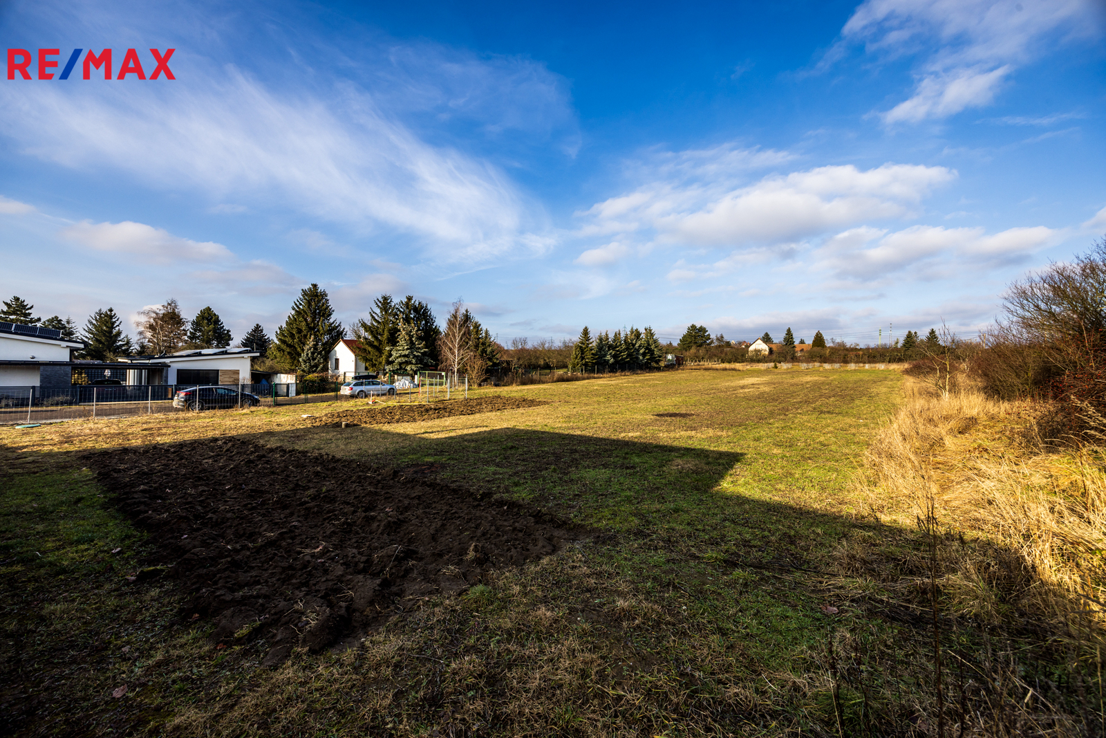 Pohled na severní část pozemku