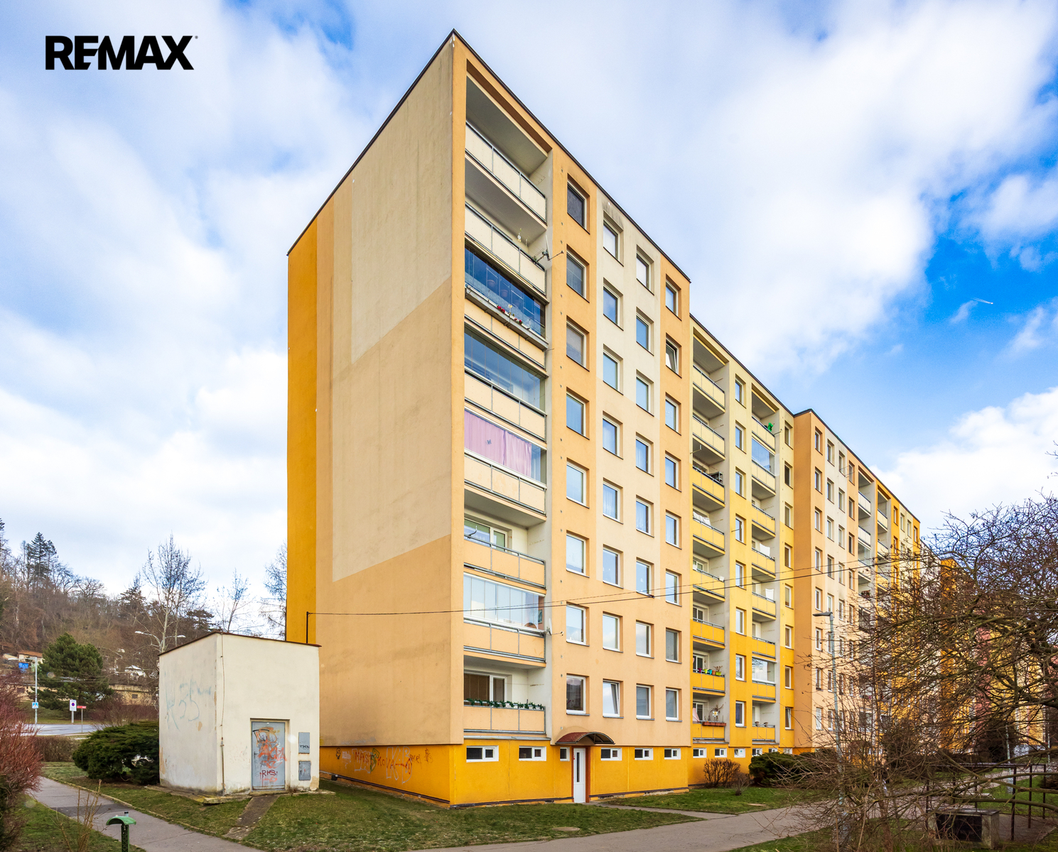 Pohled na zadní stranu domu