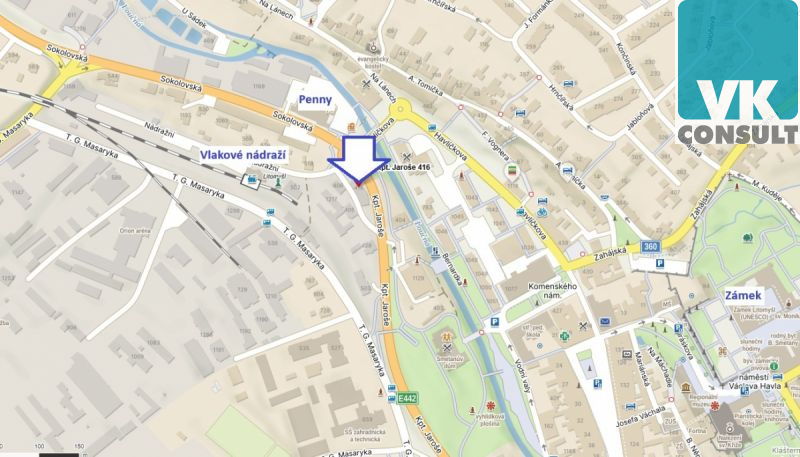 Pronájem - komerční prostory 323 m2 - Kpt. Jaroše 