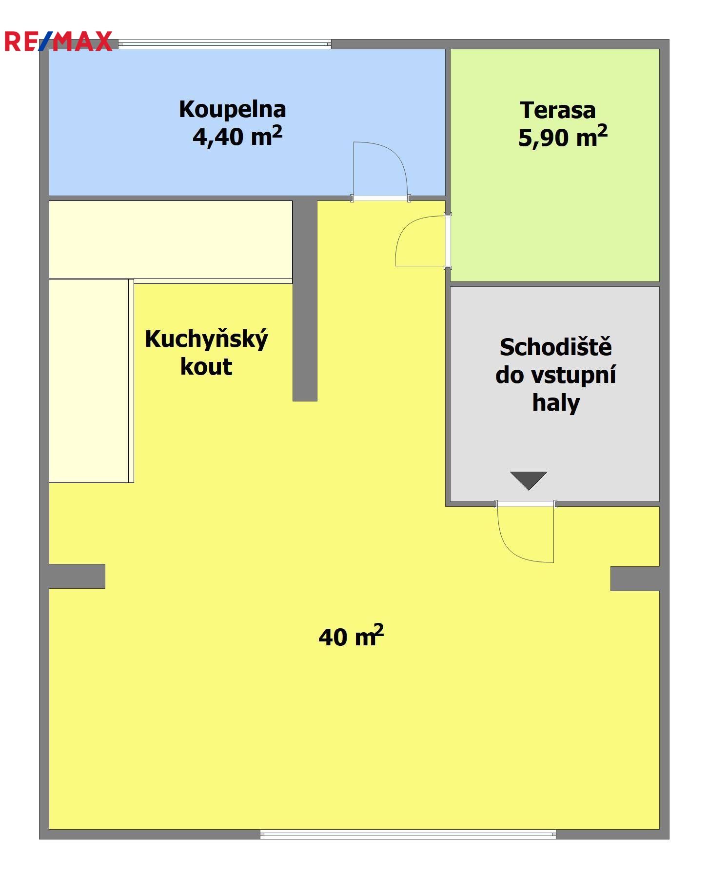 plánek horního patra