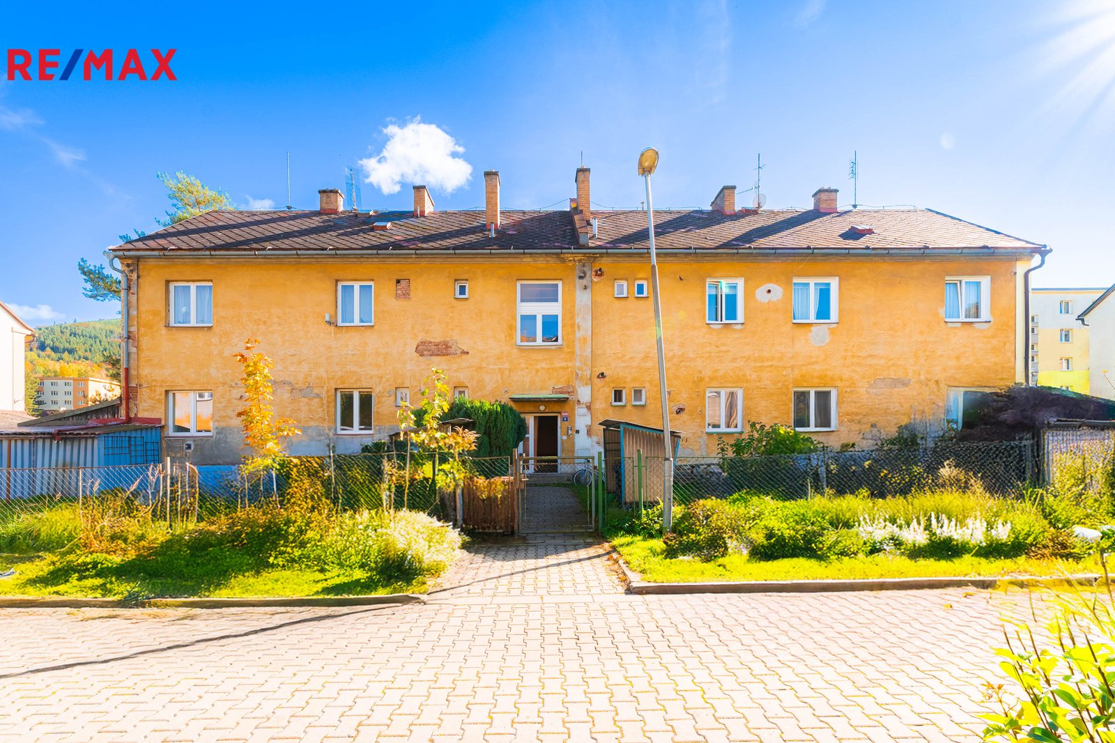 čelní pohled na dům