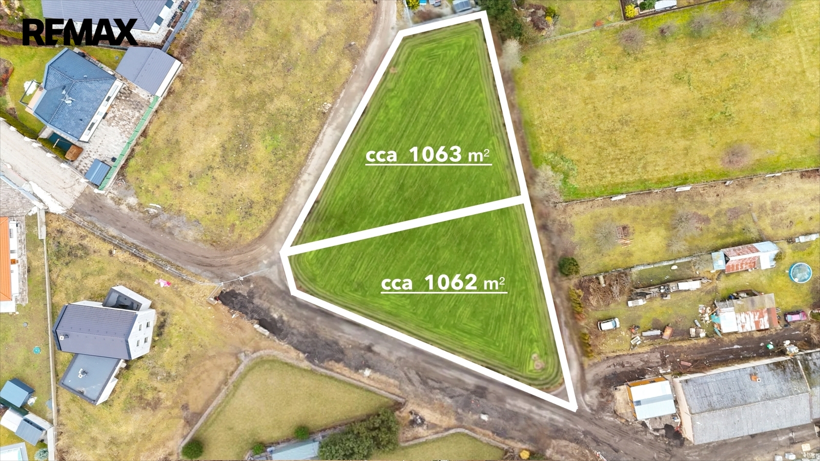 Plánované rozdělení pozemků