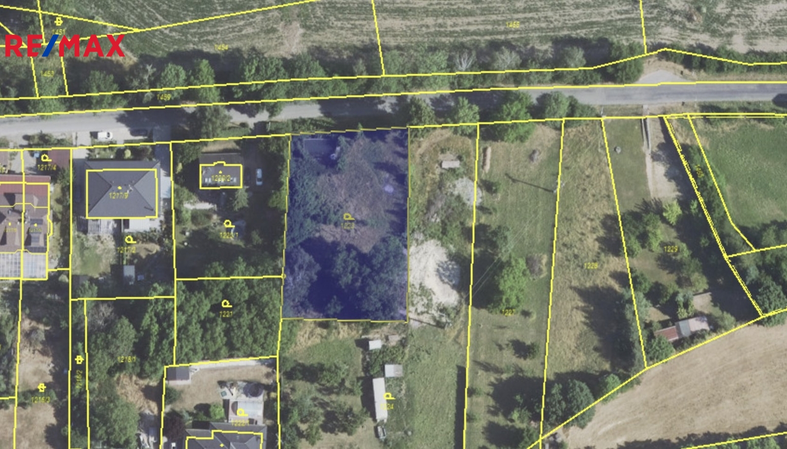 Hranice pozemku v mapě KN