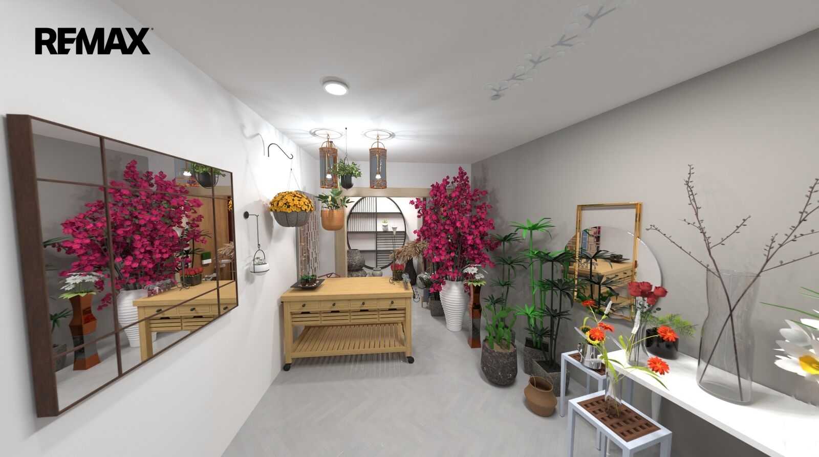 Vizualizace Květinářství