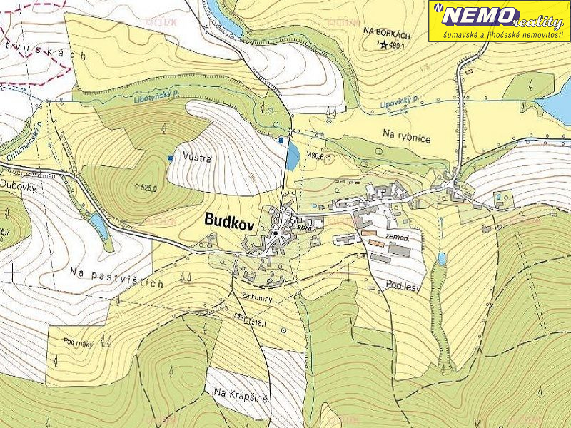 Budkov, pozemek 1.905m