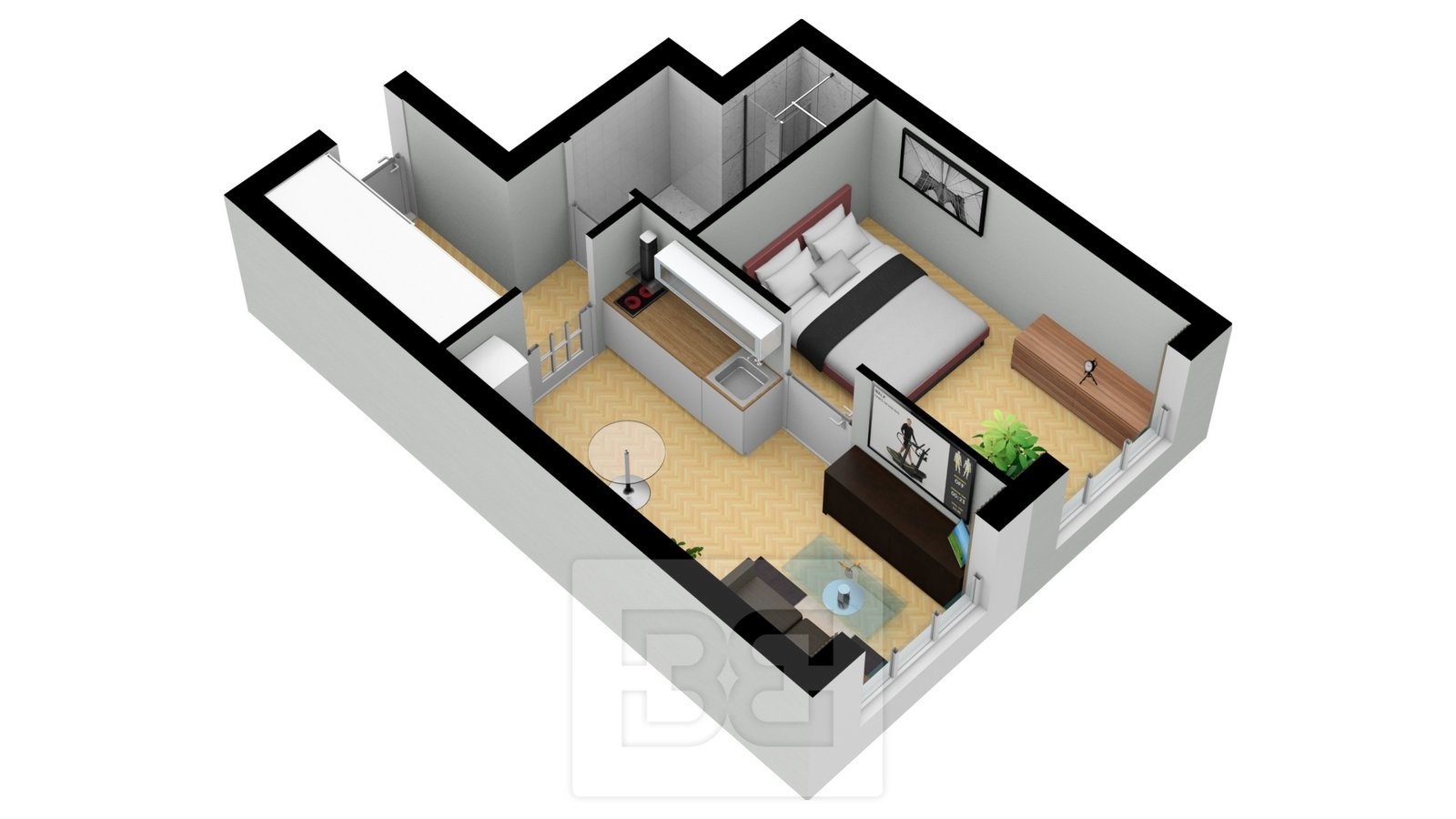 Grebovka Apartment Layout