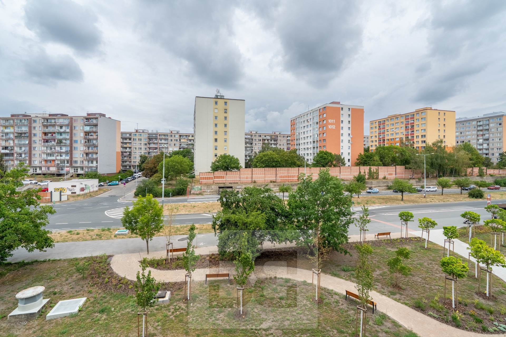 Výhled z balkon