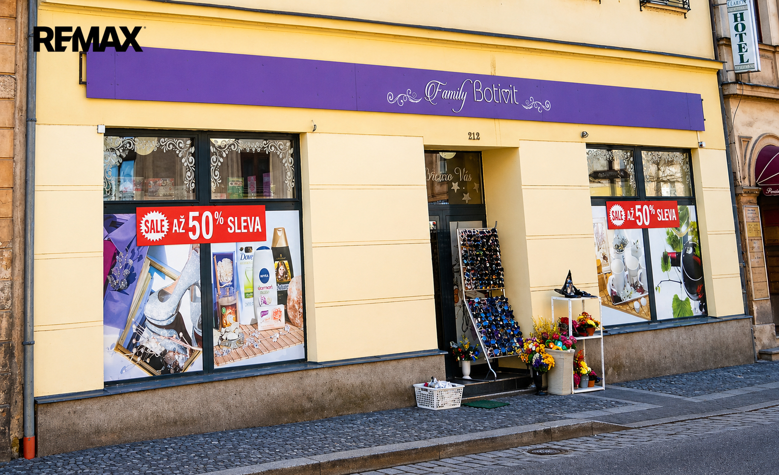 Vchod Palackého ulice