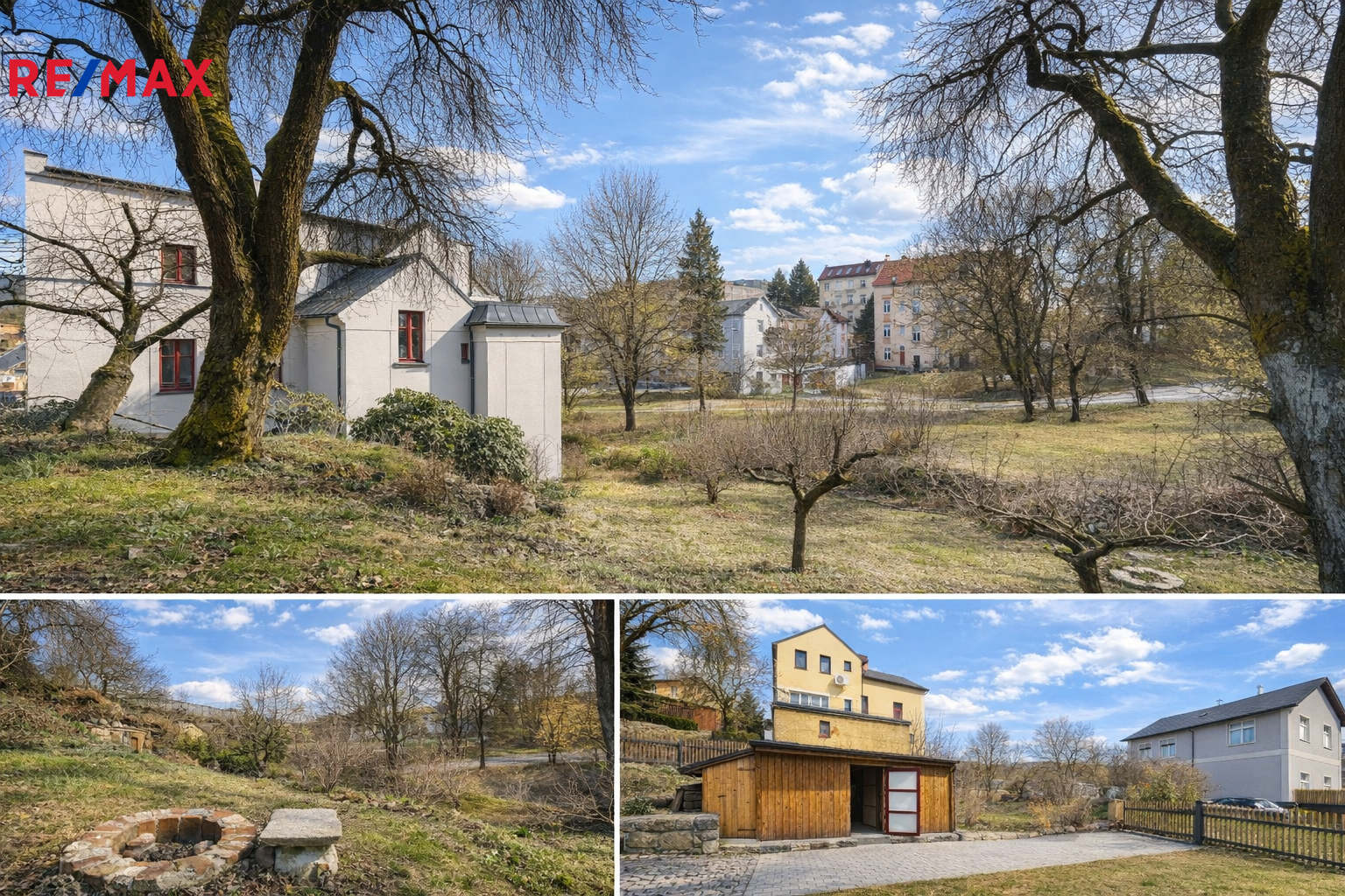 dům nabízí i prostornou členitou zahradu