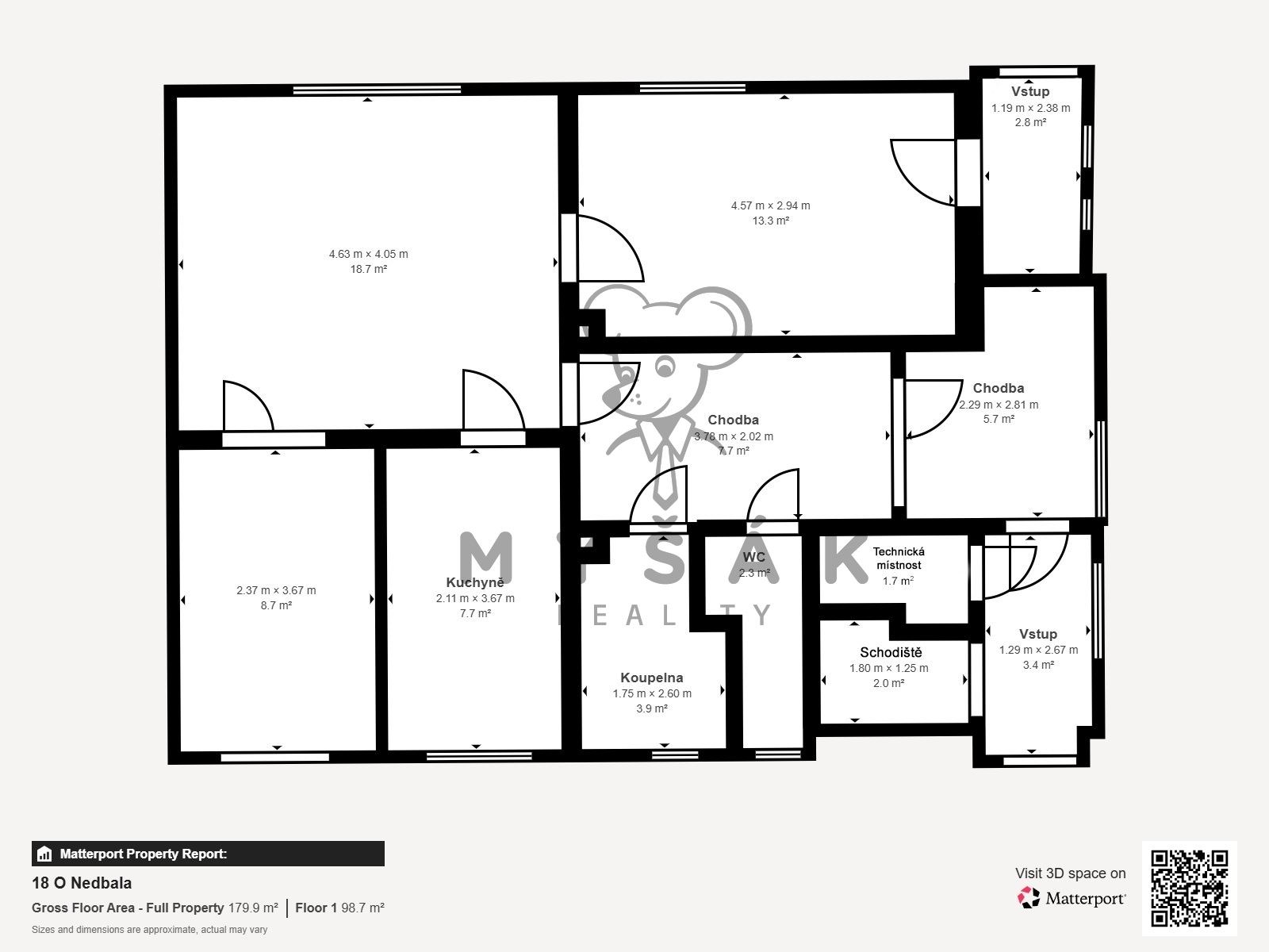 Matterport_O. Nedbala 332_18_ČB_půdorys_přízemí jp
