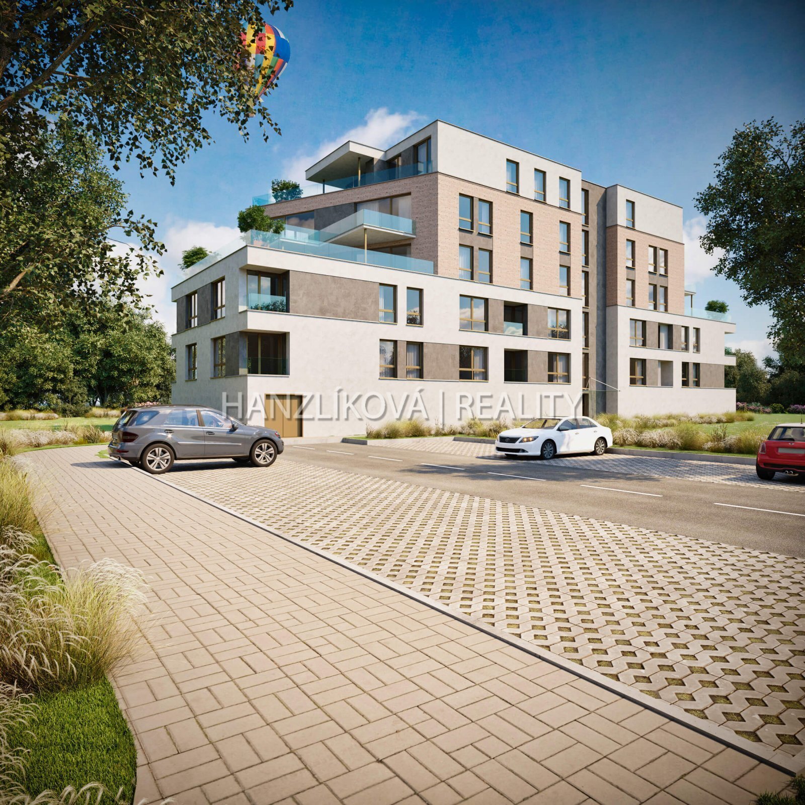 vizualizace, bytový dům, Rezidence Hálkova