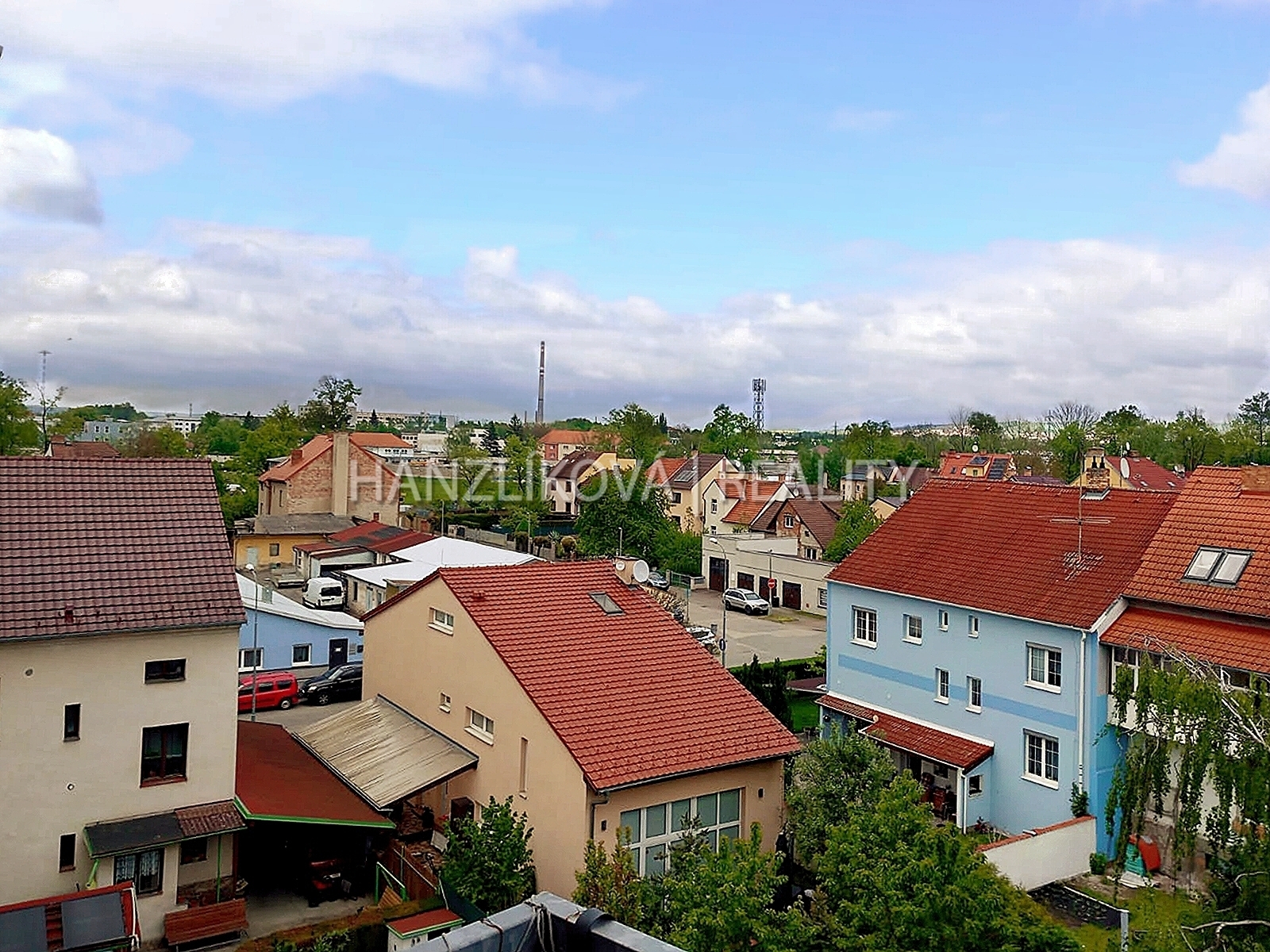 prodej bytu 2+kk, Dobrovodská, Č. Budějovice - pohled z balkonu