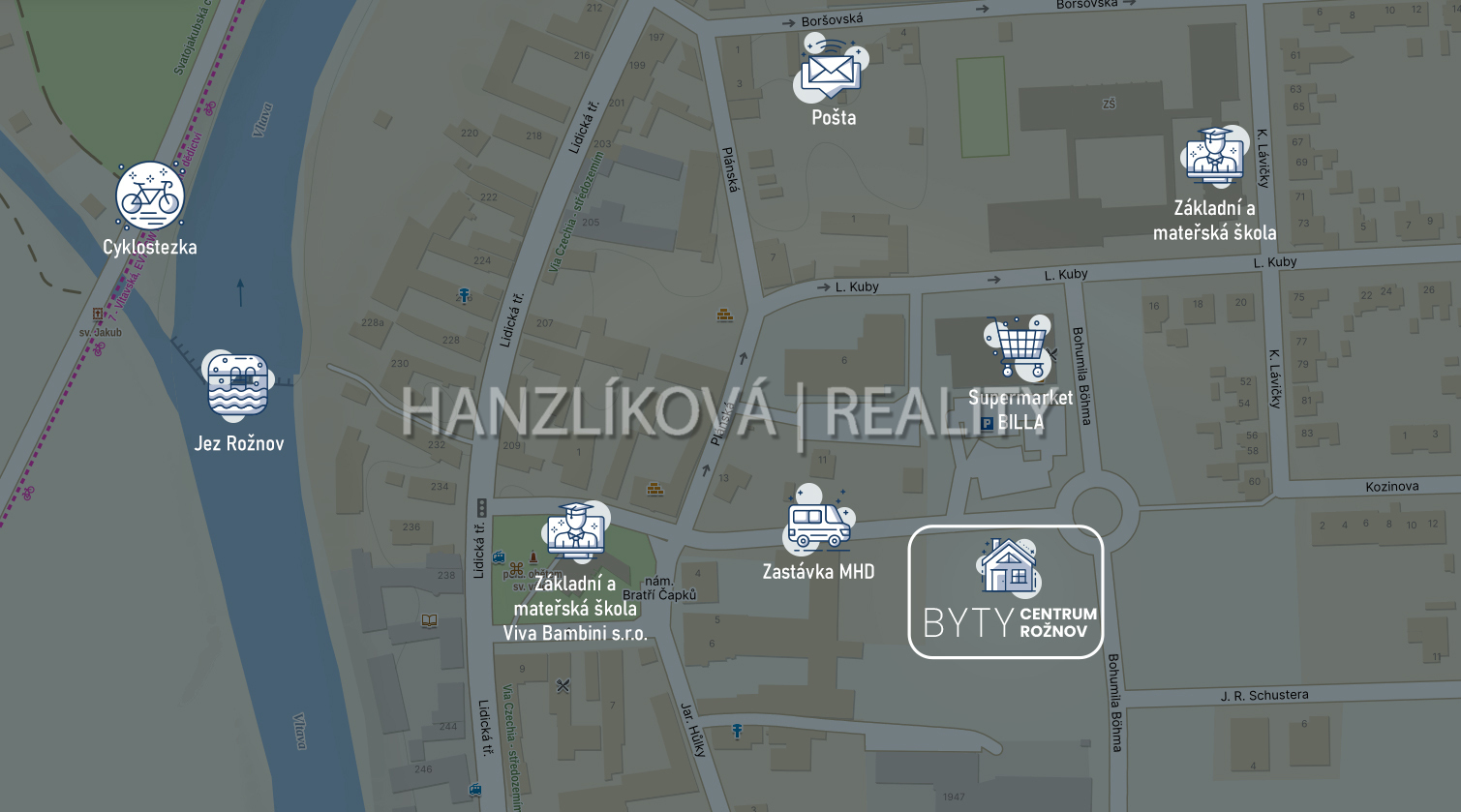 vizualizace bytového domu Rožnov