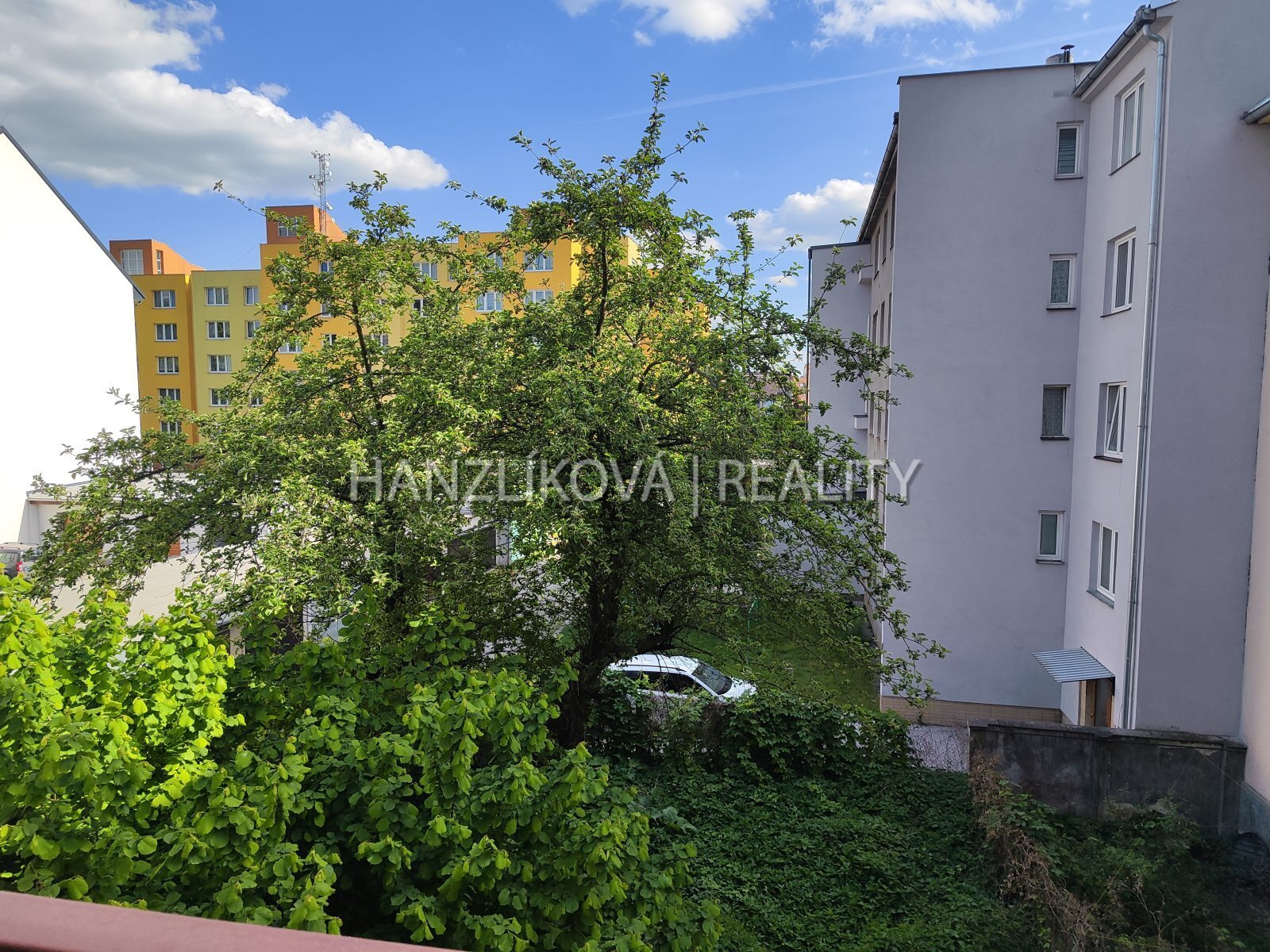 Výhled z balkonu, pronájem bytu 3+1, Skuherského, České Budějovice