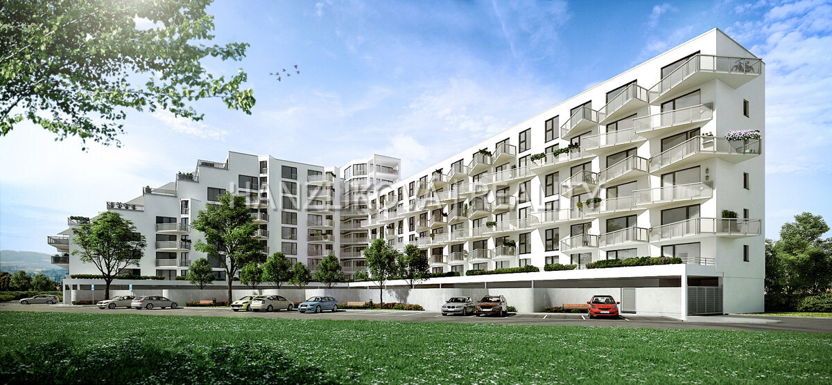 Prodej luxusního bytu 1+kk v 7.NP, byt A.7.3, rezidence DLOUHÁ LOUKA 2.etapa