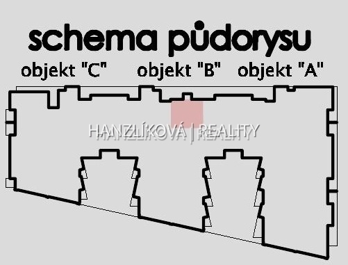 půdorys patra