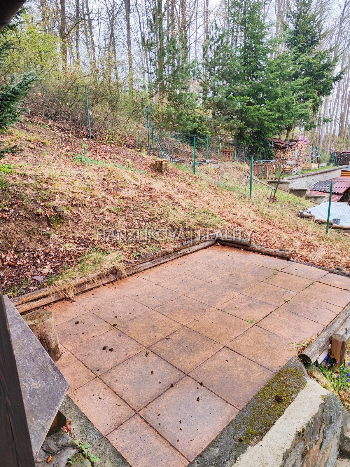 Venkovní terasa, pronájem chaty, Vodňany