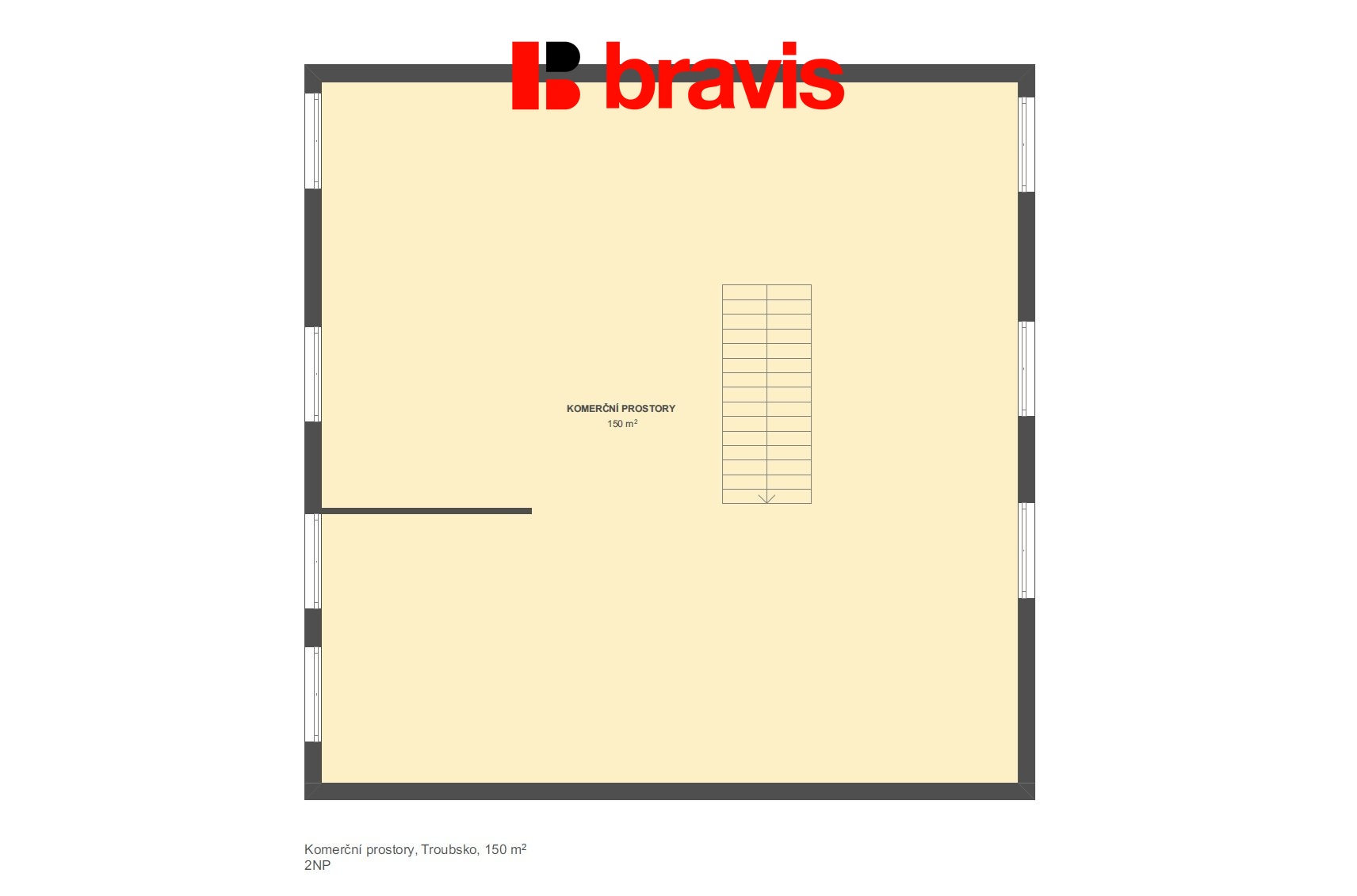 Komerce Troubsko 150m2 2NP