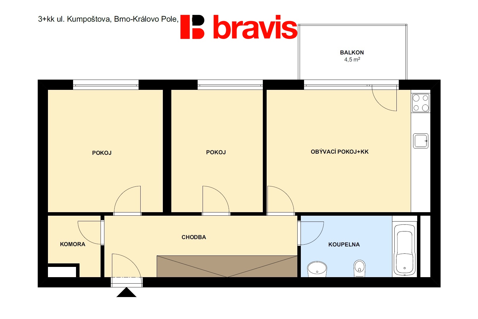 3+kk Kumpos?tova 63m2