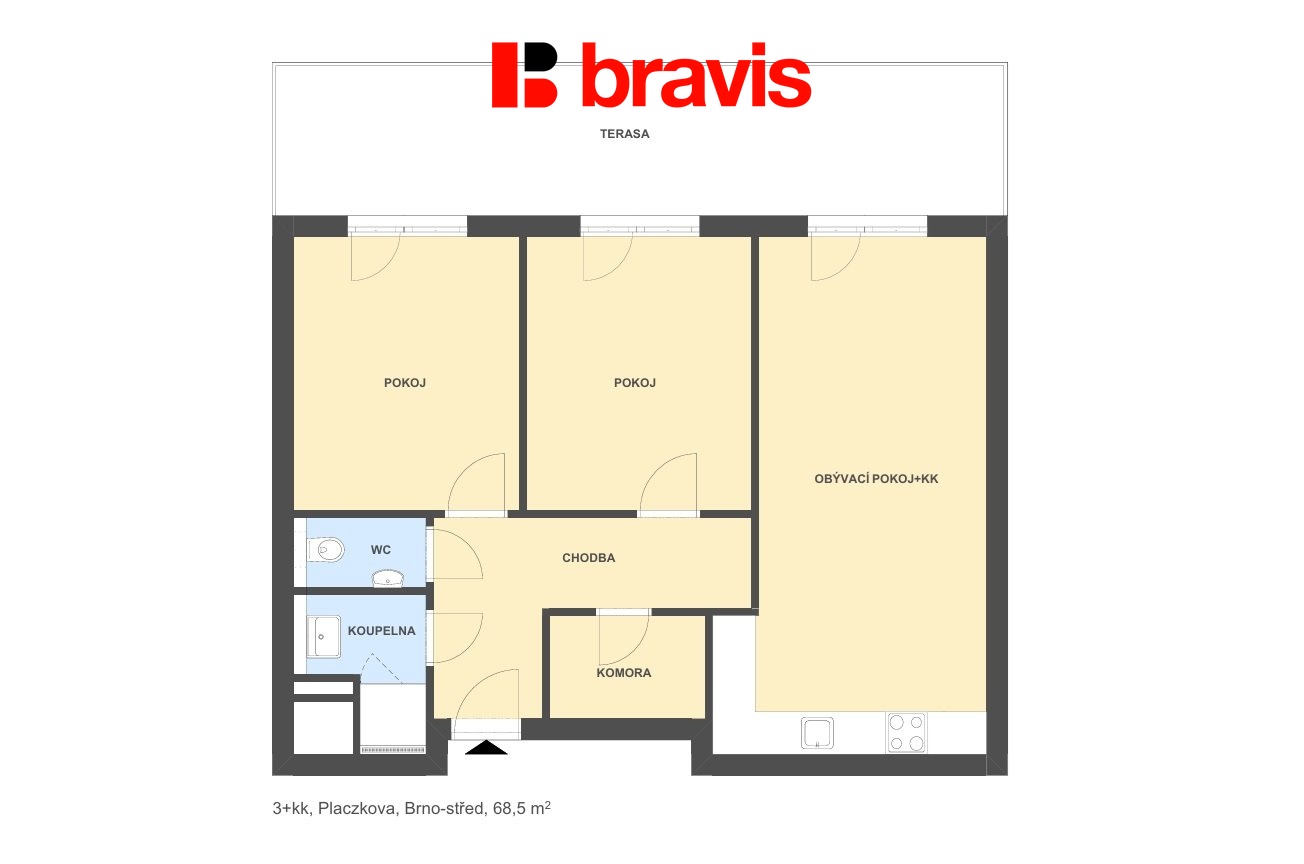3+kk Placzkova 68,5m2