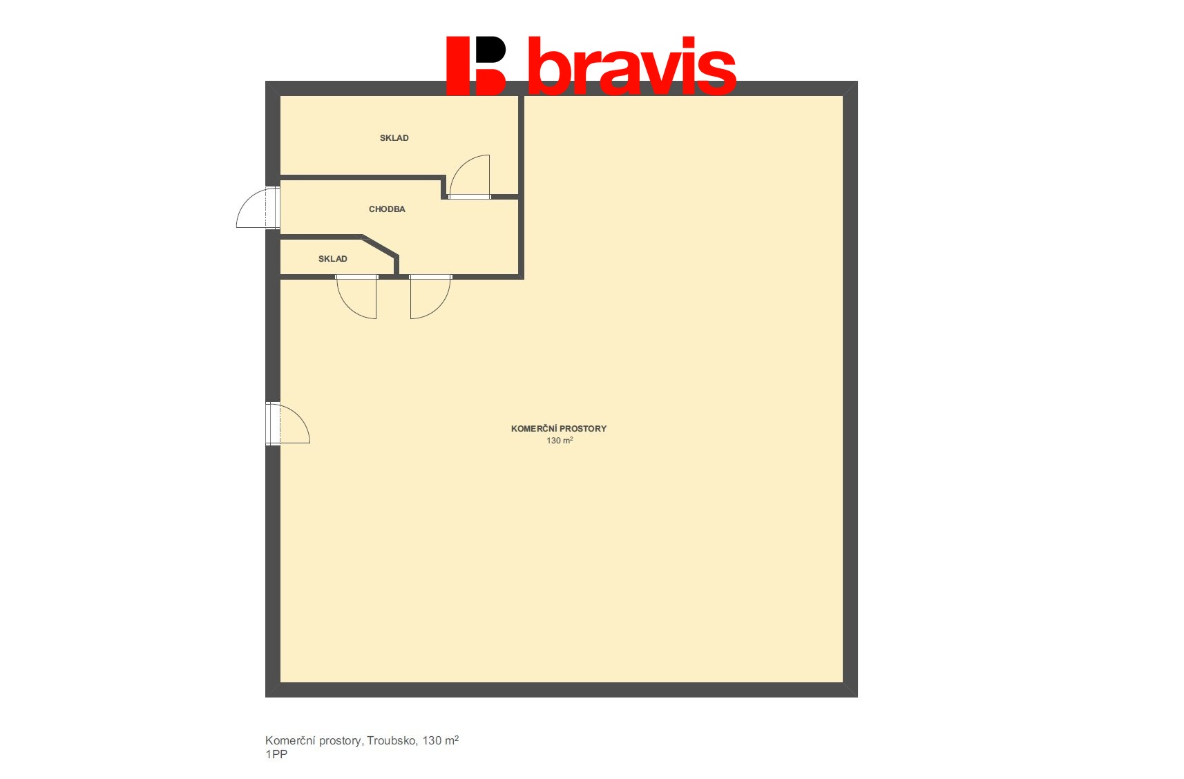 Komerce Troubsko 130m2 1PP