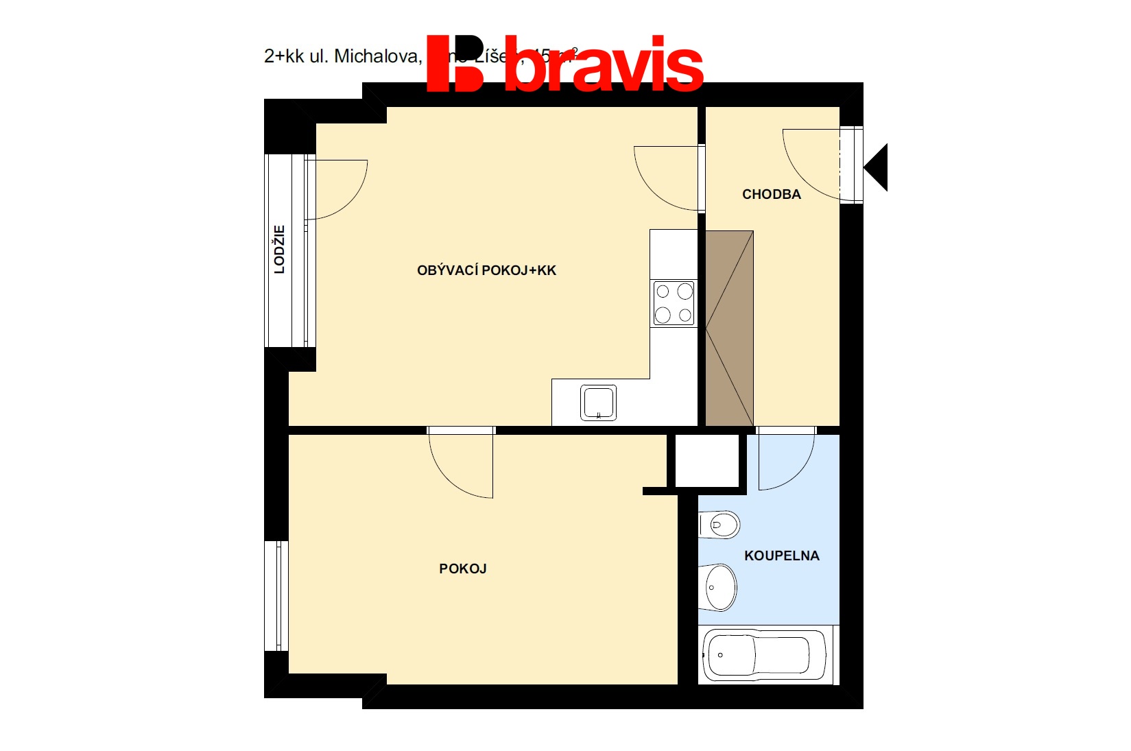 2+kk Michalova 45m2