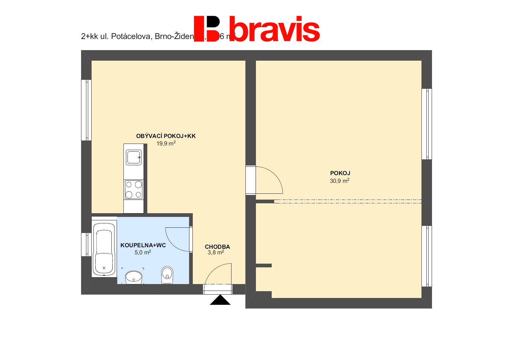 2+kk Pota?celova 59,6m2