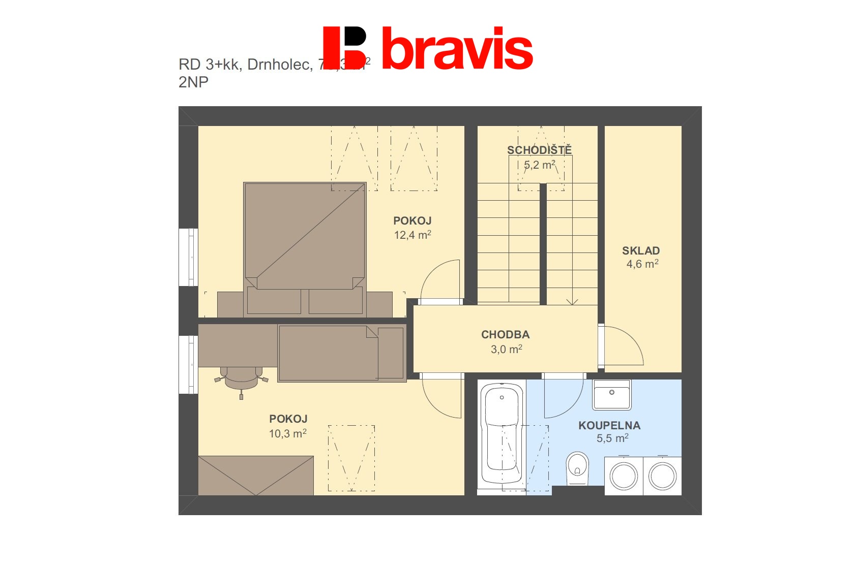 RD 3+kk Drnolec 75,3m2 2NP