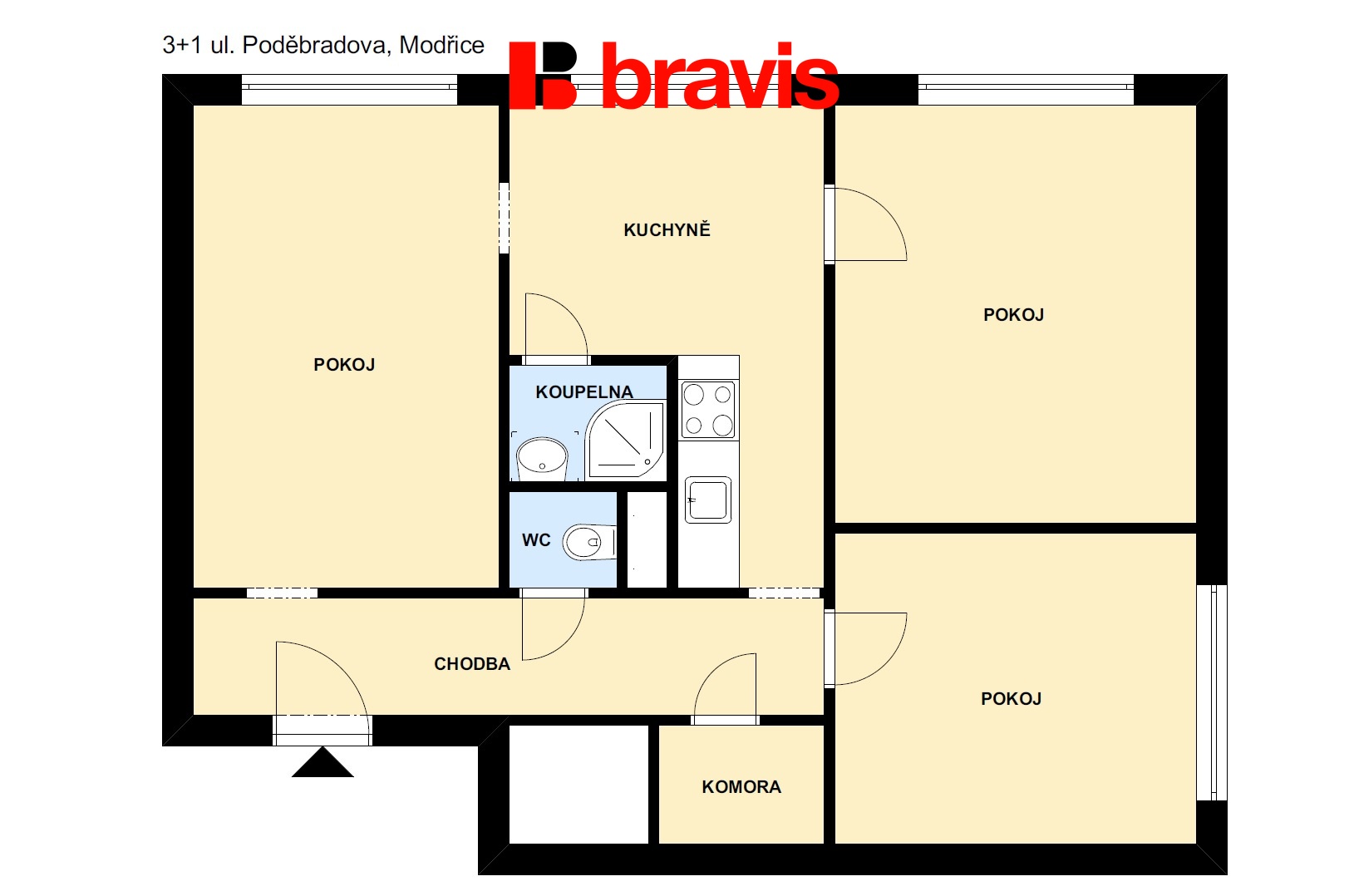 3+1 Poděbradova