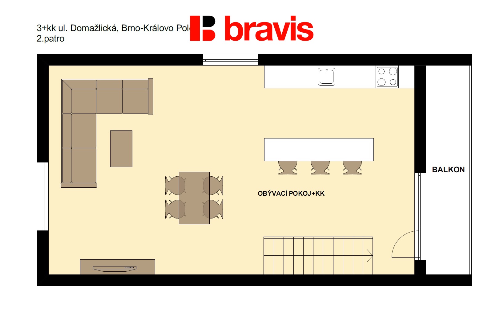 3+kk Domažlická 2 patro