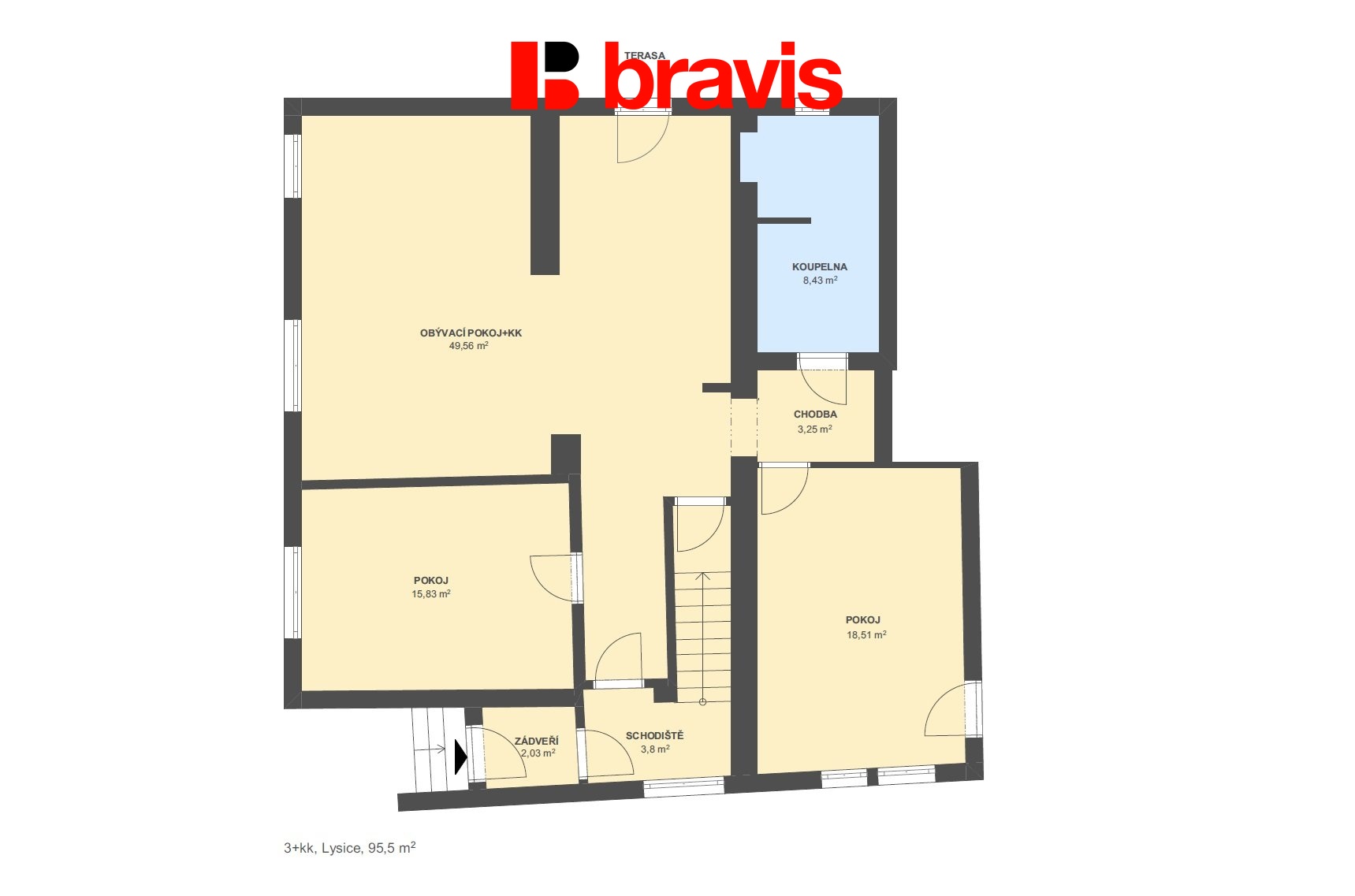 3+kk Lysice 95,5m2