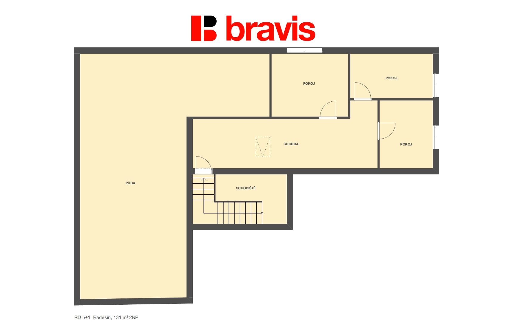 RD 5+1 Radešín 131m2 2NP