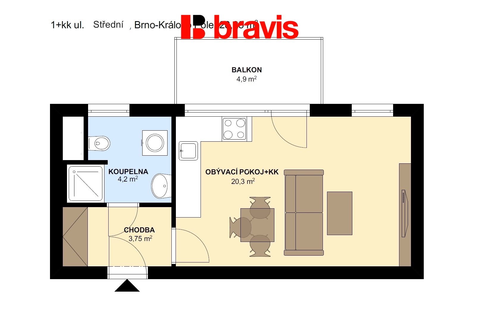 1+kk Sportovni? 28,25m2