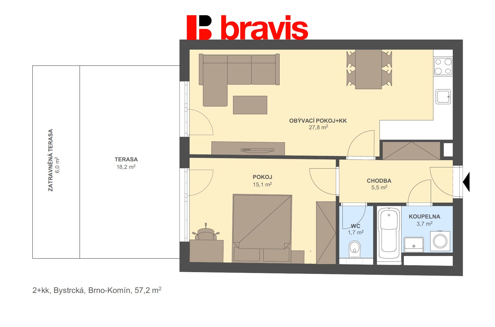 2+kk Bystrcka? 57,2m2