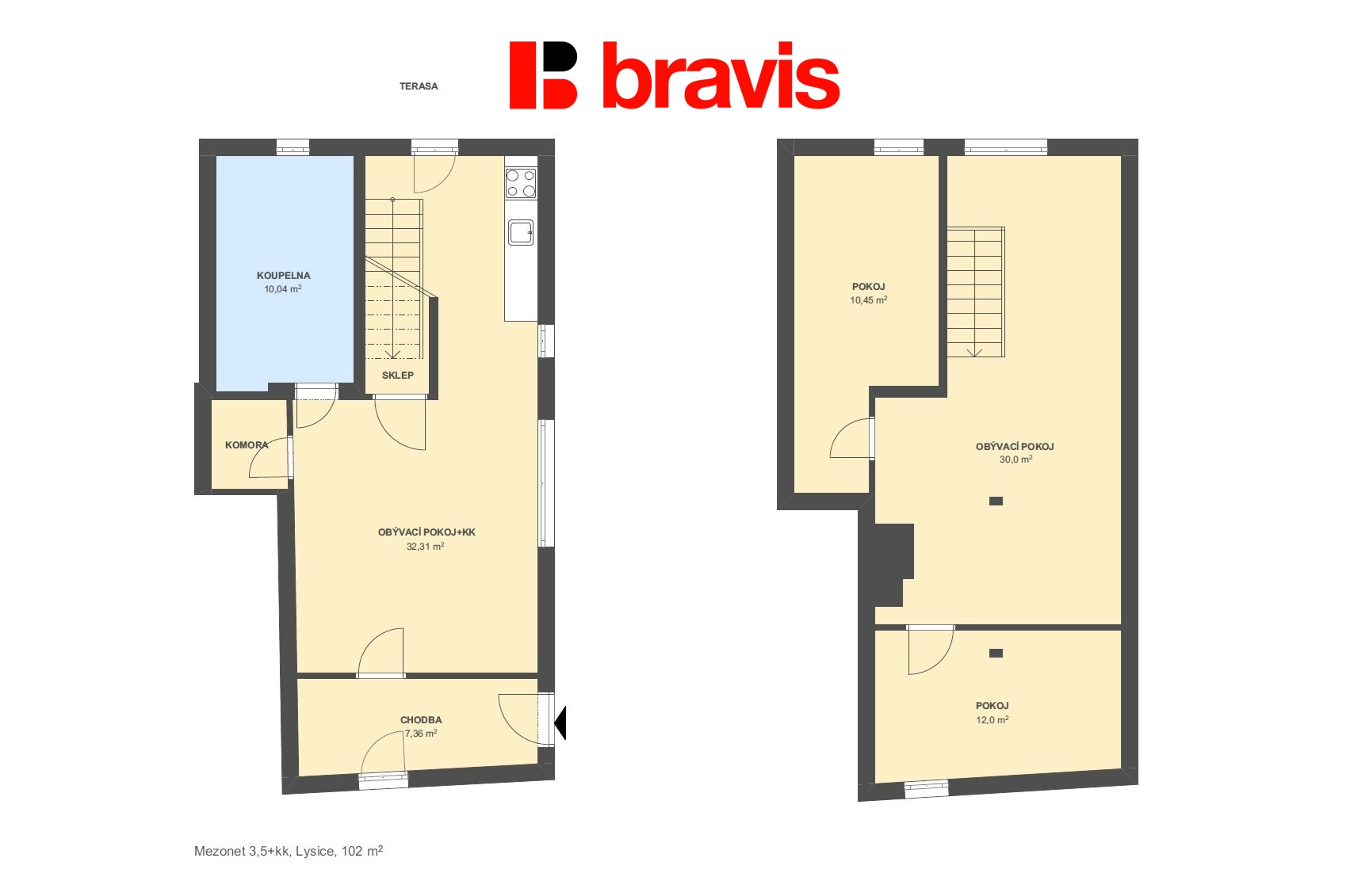 Mezonet 3,5+kk Lysice 102m2