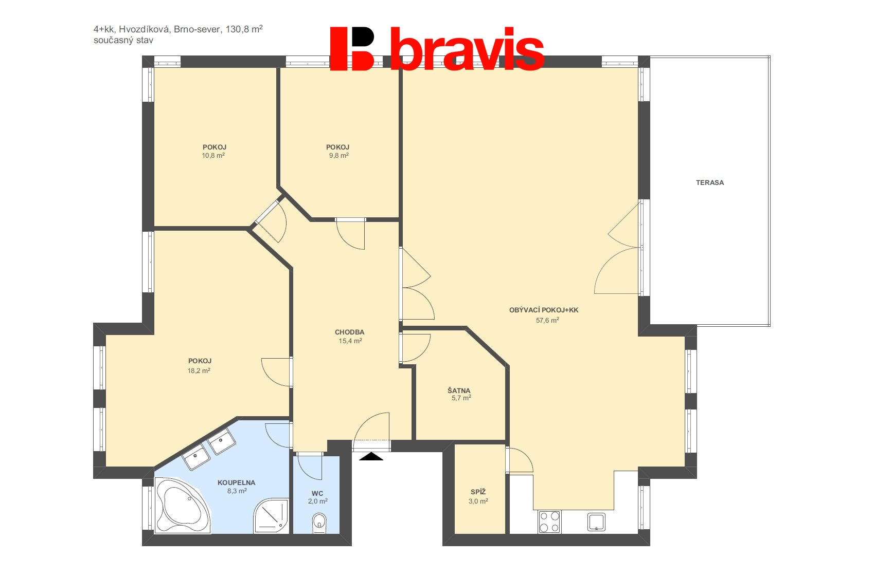 4+kk Hvozdíková 130,8 m2