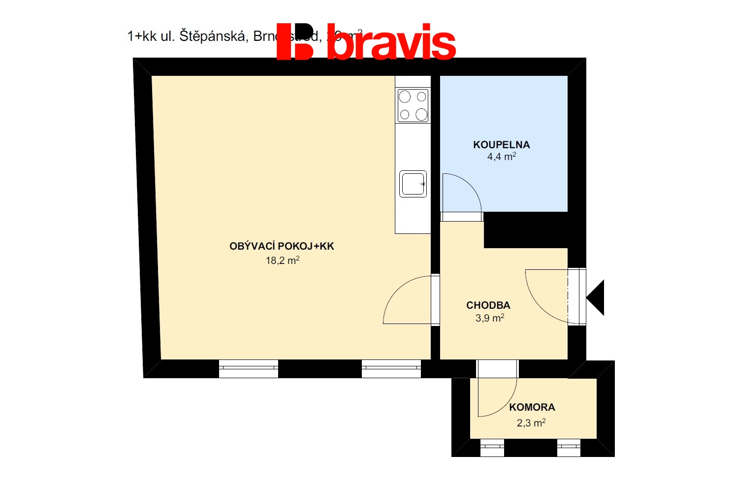 1+kk S?te?pa?nska? 29m2