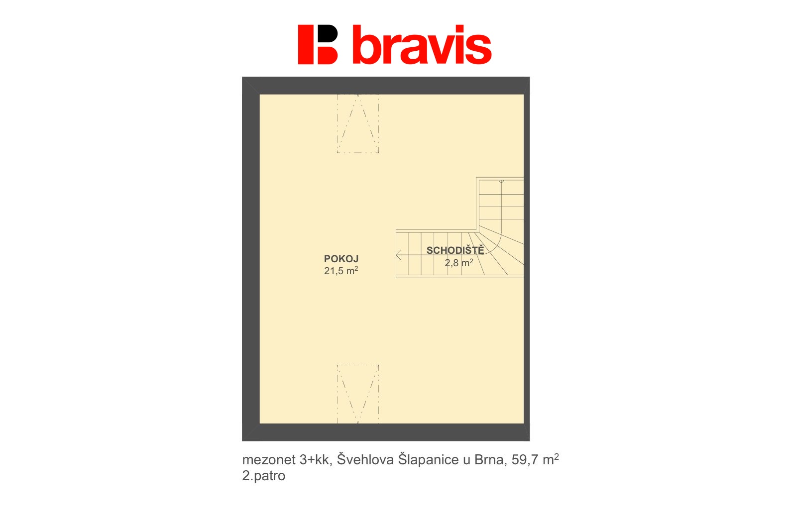 3+kk Švehlova 59,7m2 2.patro