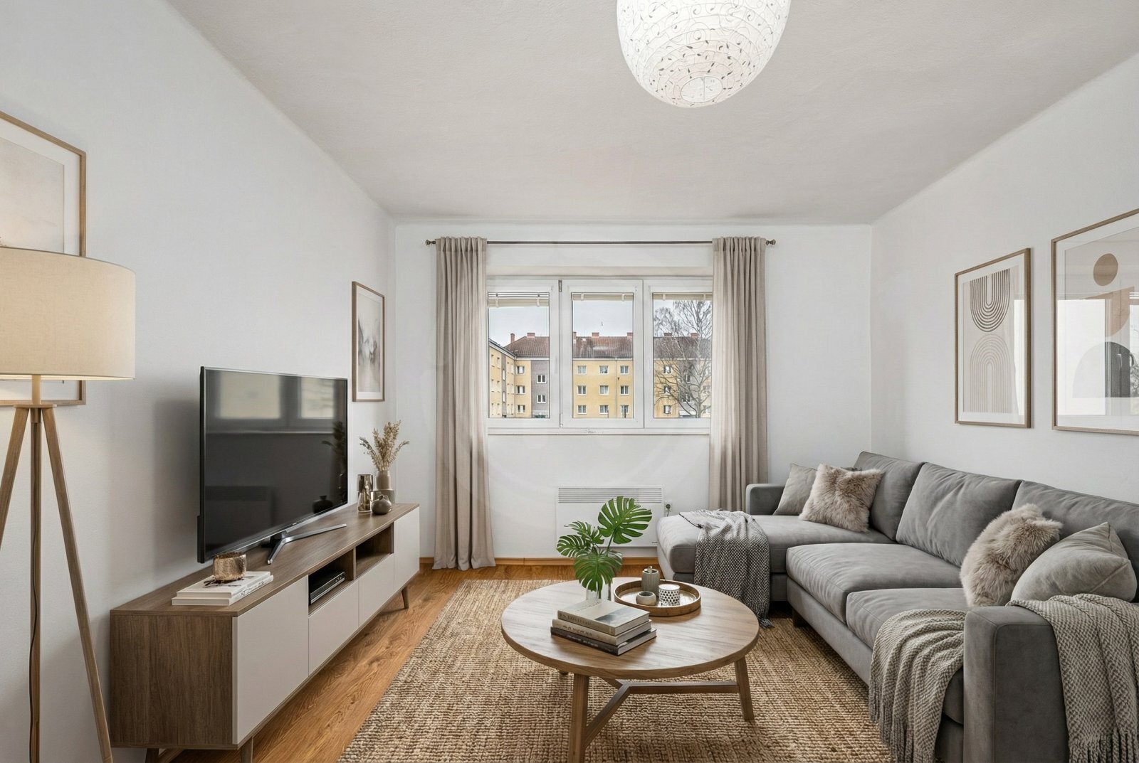 vizualizace obývacího pokoje