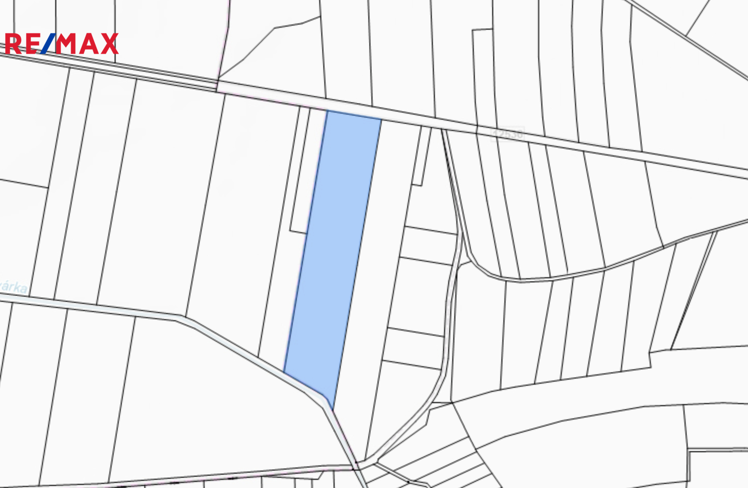 Výstřižek z katastru